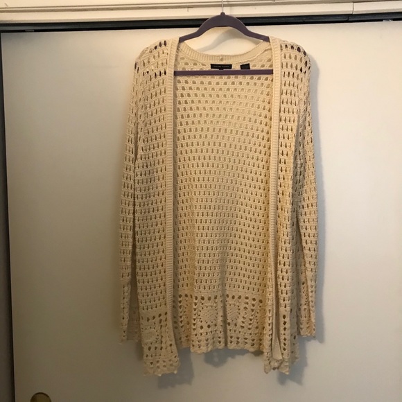 Cream crochet cardigan - Picture 2 of 4